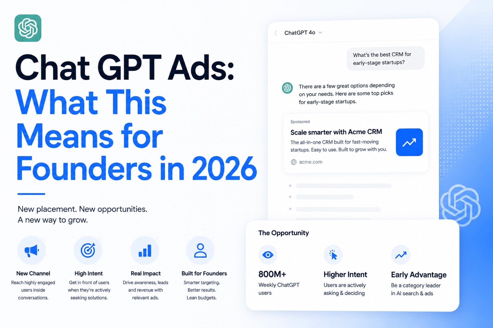 ChatGPT Ads vs Organic Content: A Founder’s 2026 Guide